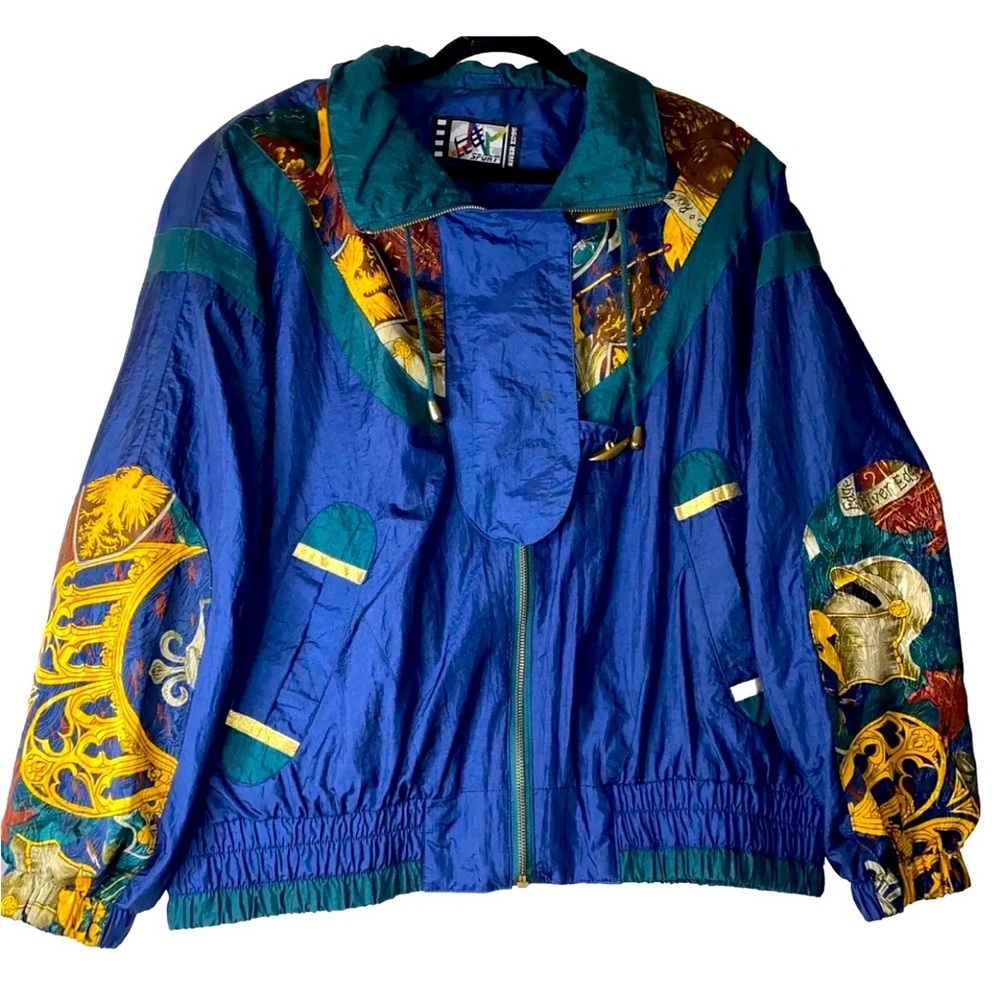 River Edge RE Sport Vintage Women’s Track Jacket Windbreaker XL 80 To 90’s